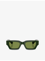 selfridges Oliver Peoples Jil Sander Edition 6 Rectangle-Frame Acetate Sunglasses- Buy online at McGrocer
