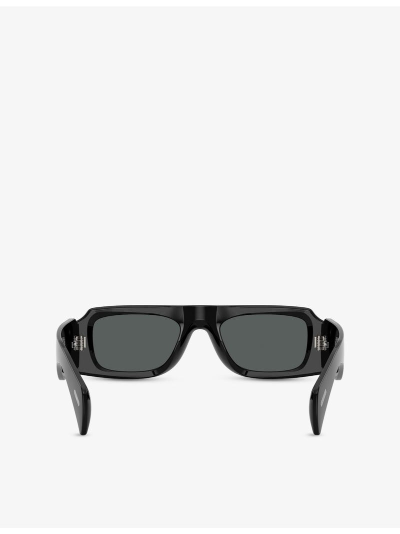 Oliver Peoples Jil Sander Edition rectangle acetate sunglasses (British brand)