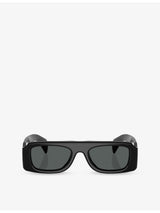 selfridges Oliver Peoples Jil Sander Edition 4 Rectangle-Frame Acetate Sunglasses- Buy online at McGrocer