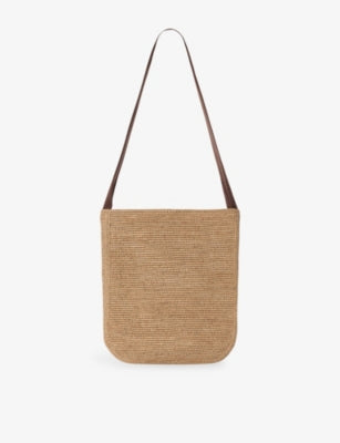 The Row Lori Raffia Shoulder Bag