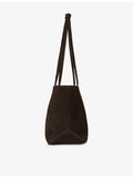 The Row medium suede tote bag, imported from the UK