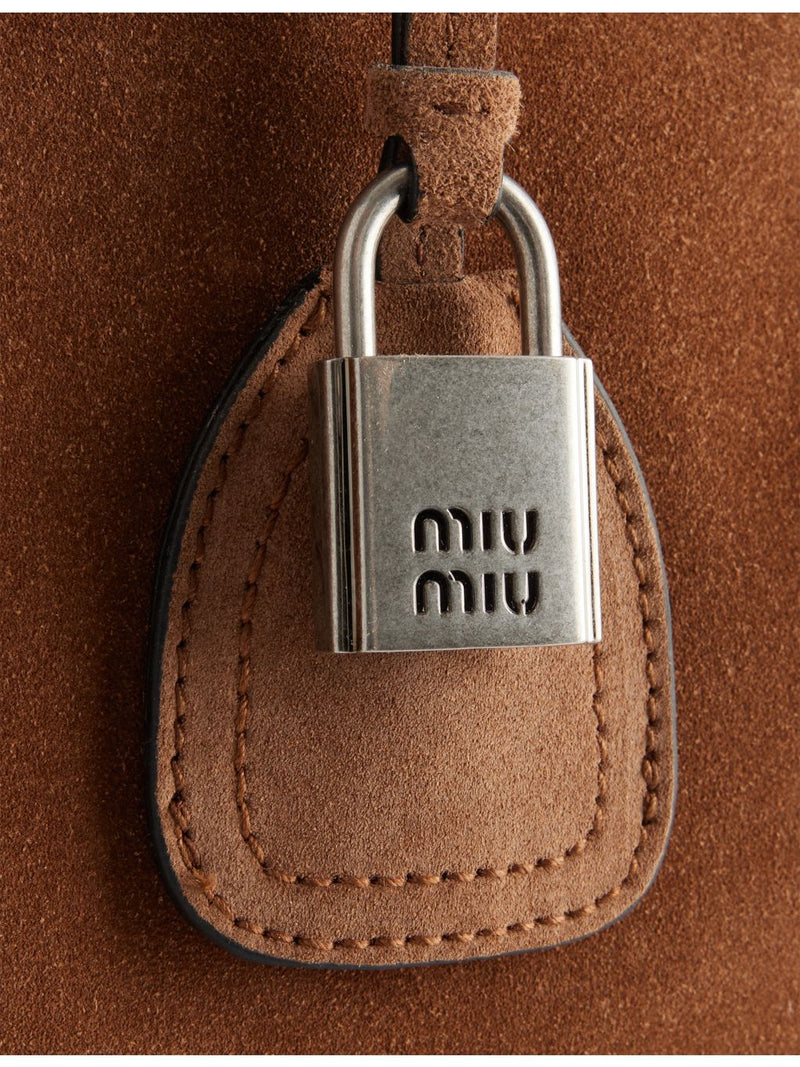 Miu Miu suede shoulder bag in 100% leather (British brand)