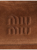 Miu Miu suede shoulder bag in 100% leather (British brand)