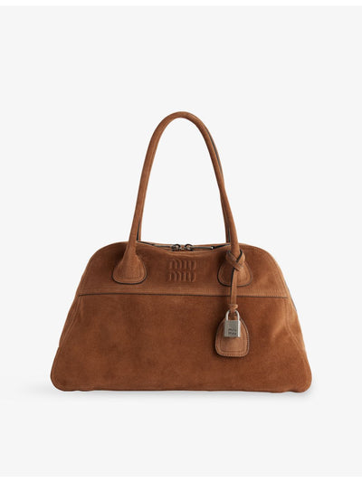 selfridges Miu Miu Vivant Suede Shoulder Bag- Buy online at McGrocer