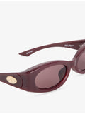 Le Specs Glacier wrap-frame acetate sunglasses, UK version