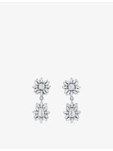 selfridges Suzanne Kalan 18ct White Gold Rose-Cut 1.1ct Diamond Earrings- Buy online at McGrocer