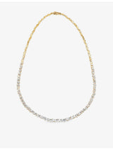 selfridges Suzanne Kalan Classic 5.15ct Diamond Tennis Necklace 18ct Gold 43cm- Buy online at McGrocer