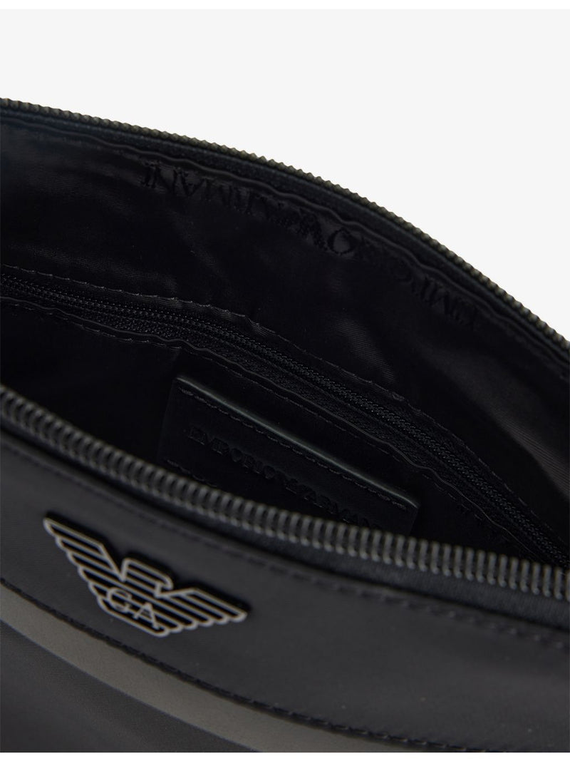 Emporio Armani flat woven cross-body bag (British brand)