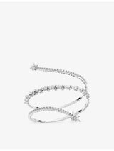 selfridges Y-Couture Twist 18ct Gold and 5.2ct Diamond Bangle Bracelet- Buy online at McGrocer