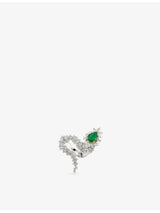 selfridges YEPREM Reign Supreme 18ct Gold, 2.37ct Diamond and 1.5ct Emerald Ring- Buy online at McGrocer
