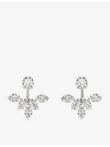 selfridges YEPREM Y-Not Conic 18ct Gold and 1.73ct Diamond Earrings- Buy online at McGrocer