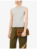 STAUD Timmy beaded shoulder bag 28cm (British brand)
