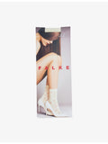 FALKE hydrangea crew-length stretch-woven socks (British brand)