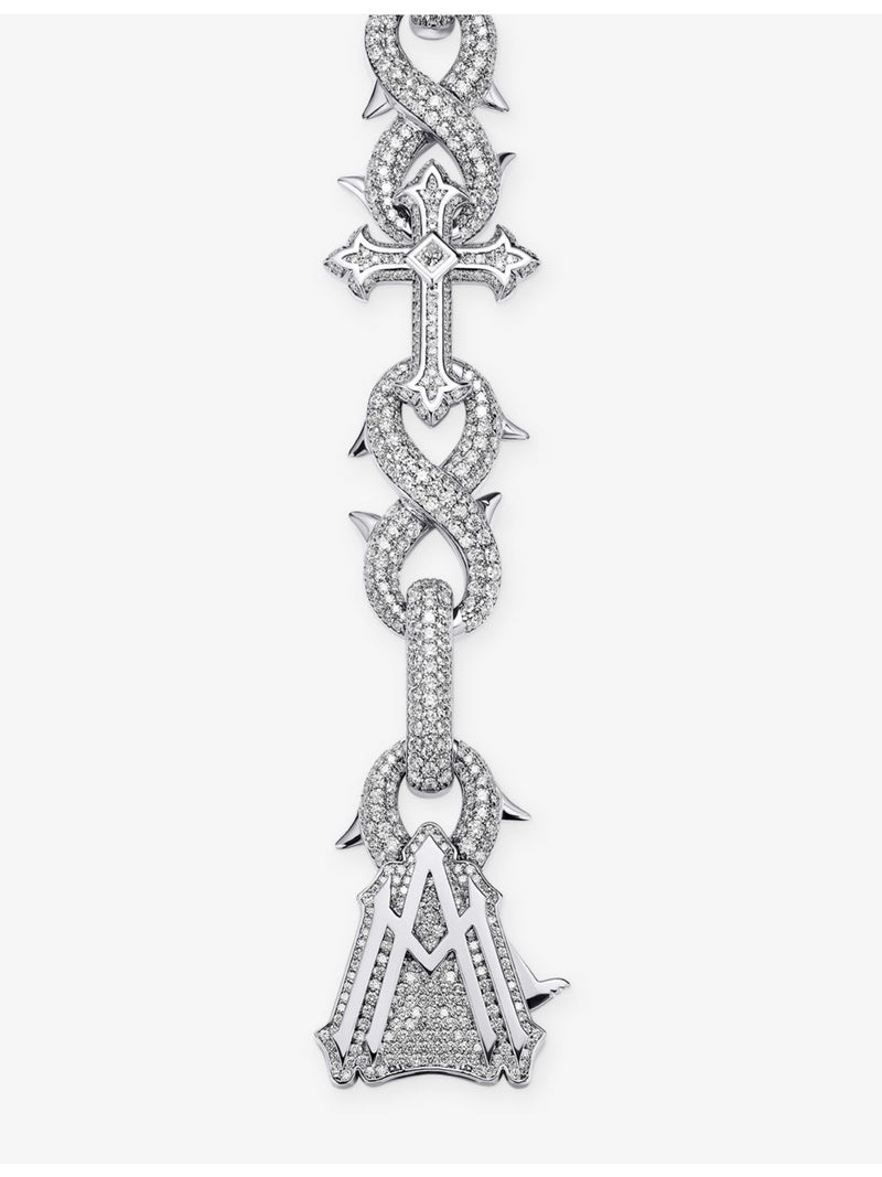 Alex Moss Saint Mark diamond bracelet 14ct white gold 11.32ct - British product
