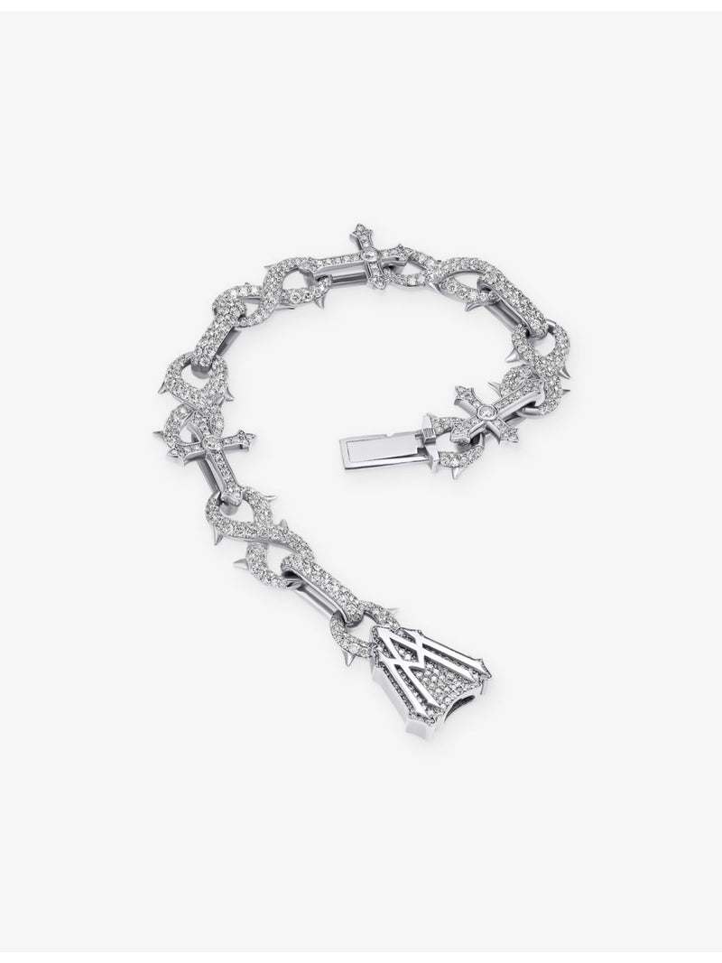 Alex Moss diamond bracelet 14ct white gold 6.72ct 19cm, UK version
