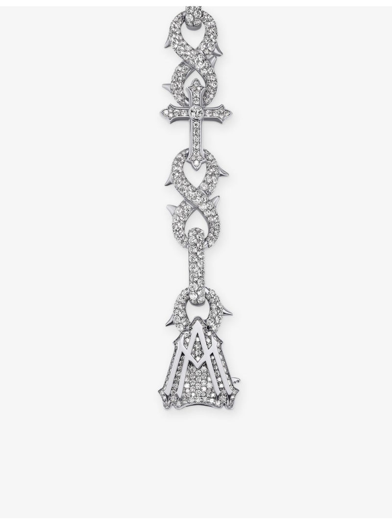 Alex Moss diamond bracelet 14ct white gold 6.72ct 19cm, UK version