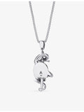 Alex Moss 14ct white gold Burmese red ruby diamond pendant, UK version