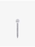 Alex Moss single diamond earring 1.84ct 14ct white gold, UK version