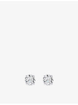 selfridges Alex Moss 14ct White Gold 1.0ct Diamond Stud Earrings- Buy online at McGrocer