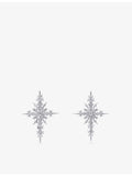 Alex Moss 14ct white gold diamond earrings 0.32ct - British product