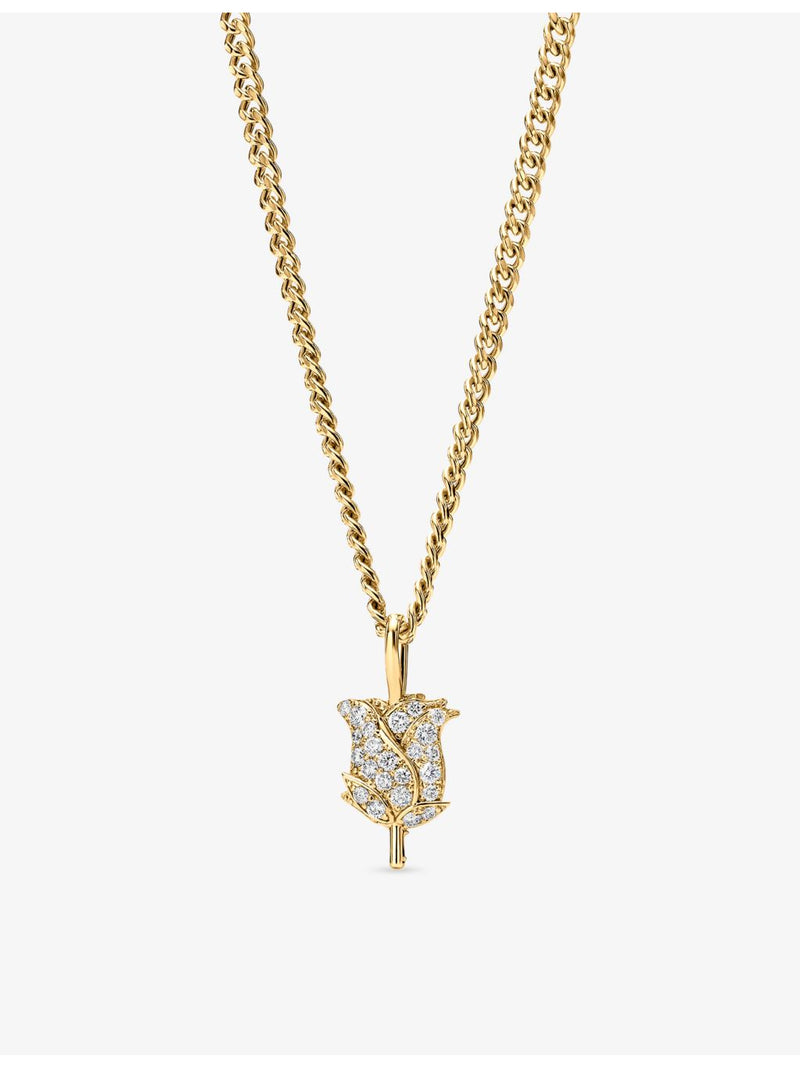 Alex Moss Wild Rose diamond pendant 0.57ct, UK version
