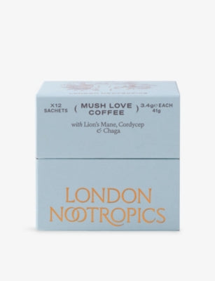 London Nootropics Mush Love adaptogenic coffee sachets 72g, UK version