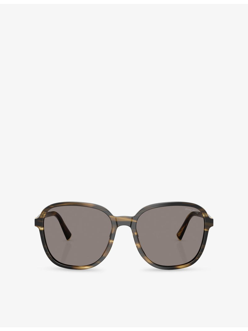Miu Miu MU B01S square acetate sunglasses, UK version