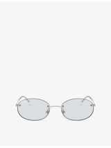 selfridges Ray-Ban RB3767 Oval-Frame Metal Sunglasses- Buy online at McGrocer