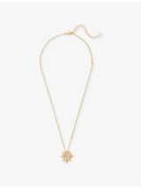 selfridges Oceanus Sunburst Charm Metal Necklace- Buy online at McGrocer