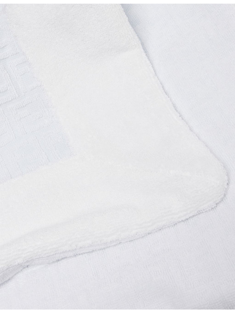 Fendi lightweight knitted FF-logo cotton blanket, UK version