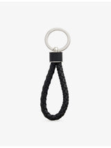 selfridges Bottega Veneta Intreccio Leather Key Ring 13cm- Buy online at McGrocer
