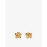 selfridges Bottega Veneta Knot 18ct Gold-Plated Sterling Silver Stud Earrings- Buy online at McGrocer