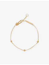 selfridges Bottega Veneta Knot 18ct Gold-Plated Sterling Silver Bracelet 16-18cm- Buy online at McGrocer