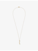 selfridges Bottega Veneta Sardine 18ct Yellow-Gold Vermeil Necklace- Buy online at McGrocer
