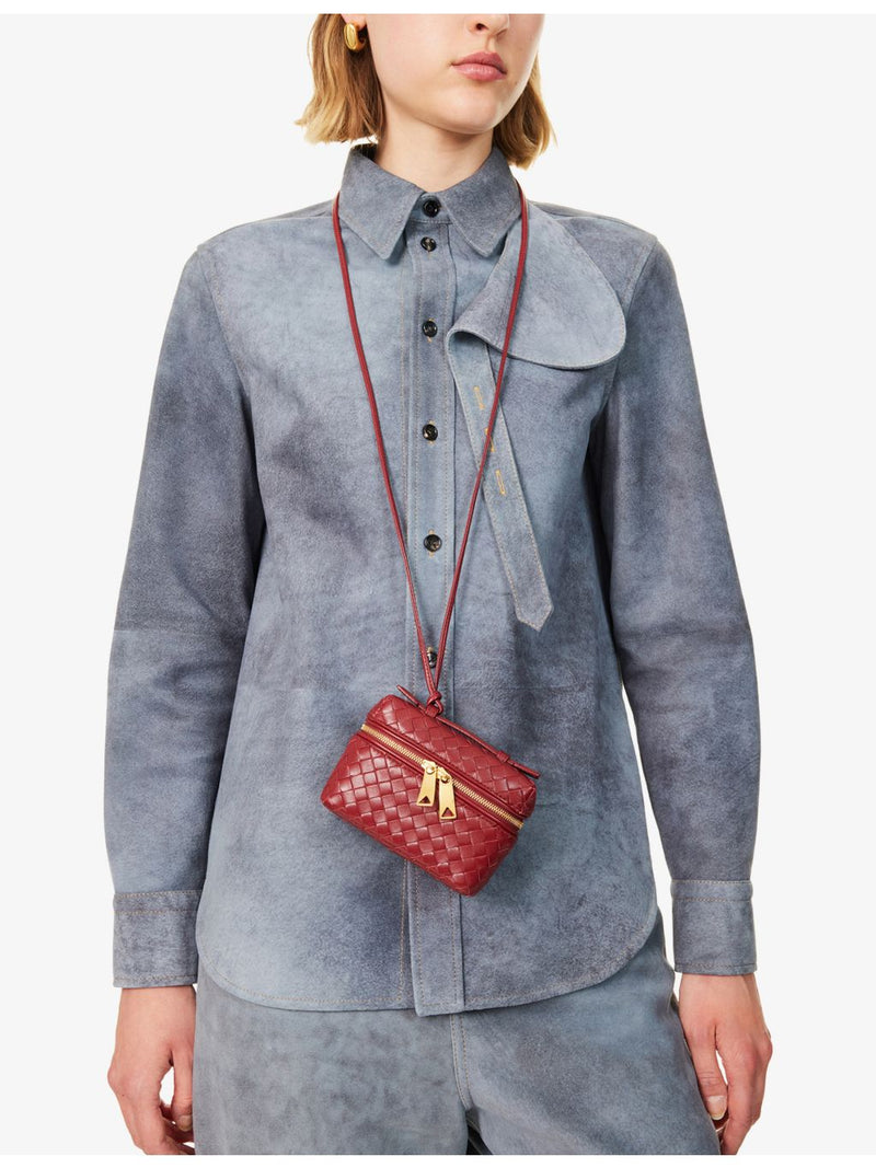Bottega Veneta intrecciato leather cross-body bag 23cm, UK version