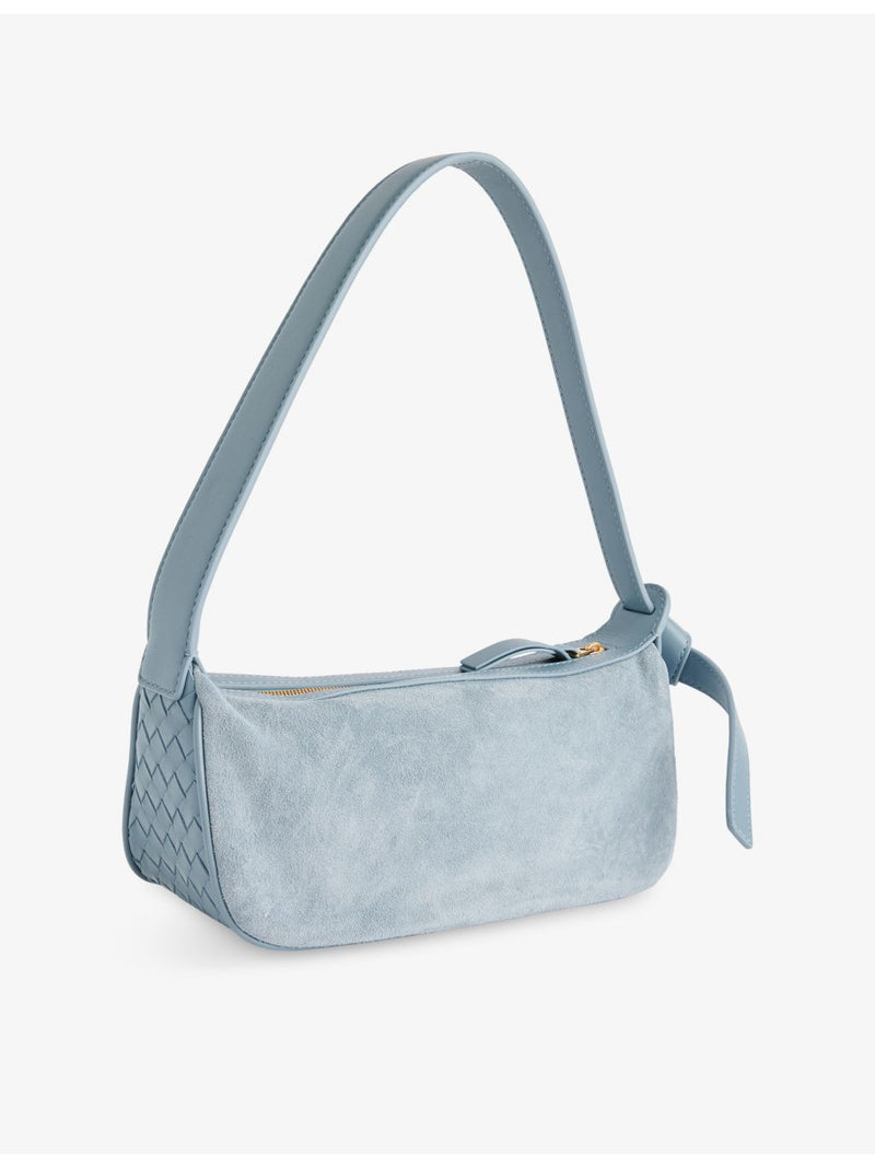 Bottega Veneta Nodo mini suede shoulder bag, imported from the UK