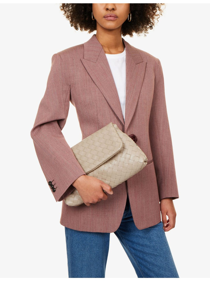 Bottega Veneta Giorno Intrecciat leather pouch, imported from the UK