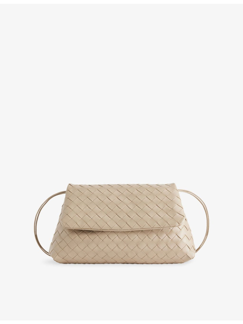 Bottega Veneta Giorno Intrecciat leather pouch, imported from the UK