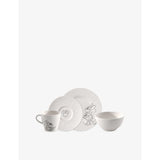 selfridges Villeroy & Boch Manufacture Rock Blanc Mickey Mouse 4-Piece Porcelain Breakfast Set- Buy online at McGrocer