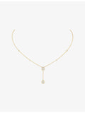 Messika My Twin Tie 18ct gold diamond necklace 45cm, UK version