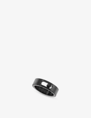 Messika Move Small Black Titanium and 0.06ct Diamond Ring