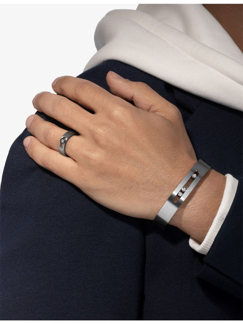 Messika Move Small Titanium and 0.05ct diamond ring (British brand)