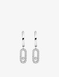 Messika Move Uno 18ct Gold and 0.19ct Diamond Hoop Earrings
