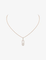 selfridges Messika Move Uno Large Pave 18ct Gold 0.35ct Diamond Necklace- Buy online at McGrocer