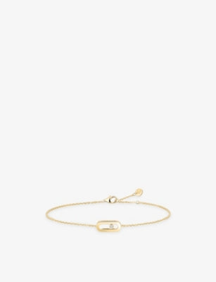 Messika 18ct gold and 0.01ct diamond bracelet, imported from the UK