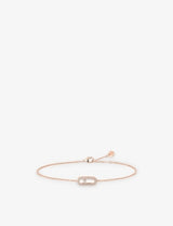 selfridges Messika Pavé 18ct Gold and 0.07ct Diamond Bracelet 18cm- Buy online at McGrocer