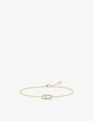 Messika pavé bracelet 18ct gold 0.07ct diamond - British product