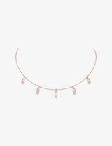 selfridges Messika Move Uno Drop Pendant Pavé 18ct Gold 0.61ct Diamond Necklace- Buy online at McGrocer