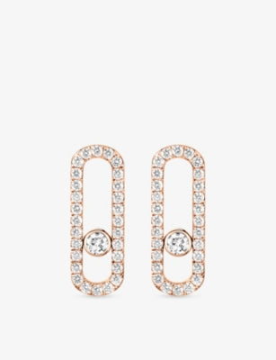 Messika Move Uno Pavé diamond earrings 0.66ct (British brand)
