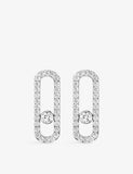Messika Move Uno Pavé 18ct Gold 0.66ct Diamond Earrings